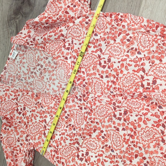 Gap Maternity Wrap Top Linen Paisley Print - Picture 11 of 14